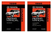 1995 Toyota 4-Runner Shop Service Repair Manual Book OEM