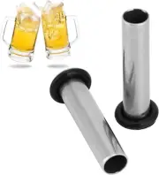 2Pcs Dip Tube Stainless Steel Dip Tube Gas in with Oring for Cornelius Corny Keg