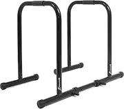 ProsourceFit Dip Stand Station, Ultimate Heavy Duty Body Bar Press with Safety Connector for Tricep Dips, Pull-Ups, Push-Ups, L-Sits