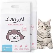 Pellet Tofu Cat Litter, Strong Clumping Ultra Absorbent, Dust-Free Low Tracking,