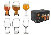 Luigi Bormioli Birrateque Mixed Set Craft Beer Wheat Glass Drink 6 pc