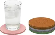 Graf Lantz - Bierfilzl Felt Coasters - Round - 100% Merino Wool - Moisture Wicking - Heat Resistant - Sustainable - Home Decor - Bar Decor - Housewarming Gift - 6 Coaster Set - 4" Circles - Chic