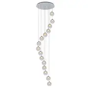 Berly LED 15L Glass Spiral Pendant Lights Clear | Replica Bocci