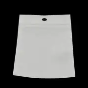100x Clear White Rectangle Top Seal Zip Lock Storage Bags For Display 6 sizes