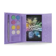 Nebulous Stars 16-Pages Watercolor-To-Go Book & Paint Set Pitch Black Kids 7+