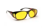 FitOvers Eschenbach Solar Shield Sunglasses Yellow Filter, Size: SMALL TAE-2535P