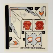 LEGO STICKER SHEET 70348 NEXO KNIGHTS Lance's Twin Jouster Decals Stickers