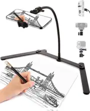Adjustable Phone Tripod, Overhead Mount, Tabletop Tripod for Black