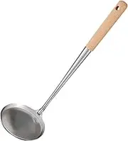 Non-Stick Stainless Steel Serving Spoon Skimmer for Frying Mini Pancake Spoon Long Handle Kitchen Tool for Molds