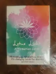 Inspiring Affirmation 49 Cards Sealed Deck. "Lotus Licht"