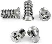 50pcs M1.6 M2 M2.5 M3 M4 304 Stainless Steel Nonstandard Small Head Cross Recessed Flat Countersunk Head Bolts Screw(M4x4x5.5mm)