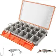 Saltwater Tackle Box,Sealing Storage for Angling Lures | Divided Storage Fishing Tackle Box for Outdoor Angling, Ideal for Lures and Accessories