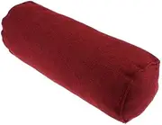 kokiya Knee Leg Neck Roll Pillow – Shape for Side Or Back Sleeping – 15.7inch Length with Removable Cover, Wine Red, as described