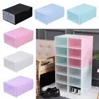 Protection Rack Foldable Storage Box Clear Shoes Shoe Organizer Shoe Cabinet