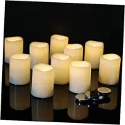 Flameless Votive Candles with 6 Hour Timer, Battery Operated White LED