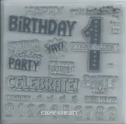 CTMH Stamps S1803 Birthday Time
