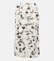 [Stella McCartney] Stella McCartney Jersey midi skirt AU 6 white