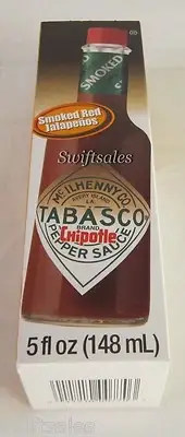 Tabasco Brand Chipotle Pepper Sauce - Smoked Red Jalapenos 5 fl oz Glass Bottle