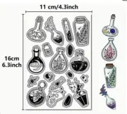 potion bottle clear stamps Halloween card FAST Free Ship