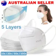 KN95 Face Masks 5 Layers Protective Filter Respirator Particulate 10/20/50/100