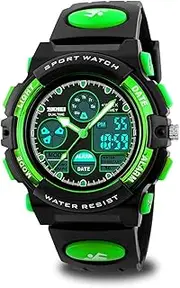 [cofuo] Kids Digital Sport Watch, Boys Girls Waterproof Sports Outdoor Watches Children Casual Electronic Analog Quartz Wrist Watches with Alarm Stopwatch