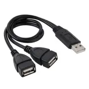 4 Pcs Usb 2.0 Male To 2 Dual Usb Female Jack Adapter Cable For Computer / Laptop Length: About 30Cm(Black)