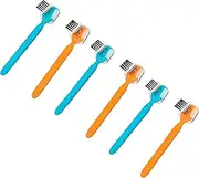 FRCOLOR 6-piece Eyebrow Kit Razor Brush Comb and Shaper for Gentle Hair Removal