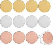 Homaisson 12 Pieces Blank Challenge Coin Threaded Edged 40mm with Acrylic Protection Box Laser Engravable Pattern for DIY Crafts Birthday Travel Commemorative Collection, Stone