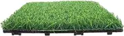 SUPVOX Interlocking Synthetic Turf Tiles for Outdoor Garden Decoration Durable UV Protected Pet Friendly Easy to Clean Realistic Grass Mat for Backyard and Balcony Use