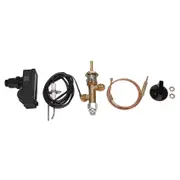 Low Pressure Propane Gas Fireplace Fire Pit Safety Control Valve Kit, Button Ignition Kit For Gas G As Shown