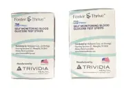 Foster & Thrive Self-Monitoring Glucose Test Strips 2 boxes of 50-count each