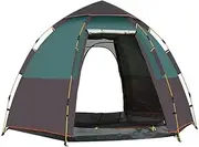 Inflatable Tent Outdoor Portable Tent Thickened Sun Protection Camping Tent Quick Opening Camping Double Layer Hexagonal Tent Large Tent
