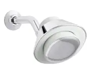 KOHLER Moxie Alexa Enabled Showerhead, Bluetooth Shower Speaker, Shower Radio...