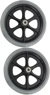 [TEHAUX] 2pcs Drive Wheelchair Front Wheels Replacement Parts with Swivel Design for Easy Navigation Durable Wheelchair Accessories for Rollators and Walkers