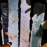 Retro Star Moon Holographic Adhesive Washi Tape Journal Scrapbooking Stickers