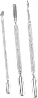 FOMIYES Nail Care Kit Dual-ended Cuticle Pusher Nail Scraper Stainless Steel Tool