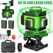 4D 360° 16 Lines Green Laser Level Auto Self Leveling Rotary Cross Measure