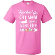 Inktastic Rockin' The Cat Mom And Noni Life T-Shirt Mothers Moms Grandma Happy I