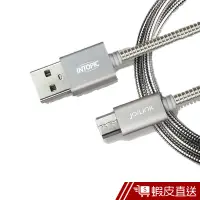 在飛比找蝦皮商城優惠-INTOPIC 廣鼎 Micro USB不鏽鋼充電傳輸線(C