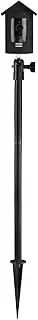 TIUIHU Spike Pole Mount Ground Stake and Weatherproof Silicone Skin for Ring Stick Up Cam Camera, Suitable for Stake into Soft Ground
