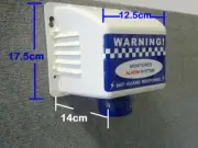 bosch dummy DIY Alarm Security Warning Stickers SIREN STROBE blue light