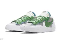 在飛比找Yahoo奇摩拍賣-7-11運費0元優惠優惠-SACAI X NIKE BLAZER LOW 白灰綠 解構