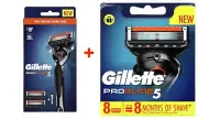 Gillette Proglide 5 Razor (Manual) Value Pack - 10 CARTRIDGES Refills