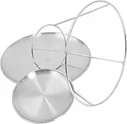 Alipis 1 Set Stainless Steel Seafood Display Tray Double Food Serving Plate for Weddings Parties Versatile Holder for Cupcakes Desserts and Seafood Design