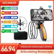 Articulating Borescope 2-Way 180°Rotation Car Endoscope Camera with 8 LED HD