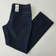 Autograph Ladies Pull On Straight Leg Jeans Pants size 14 Reg Colour Denim Mid
