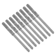8 Pcs Floating Shelf Brackets, Metal Hidden Shelf 0.4" x 4" (Silver Tone)
