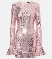 [Rotate] Rotate Sequined minidress AU 14 pink