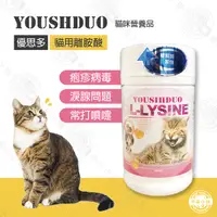 在飛比找Yahoo奇摩購物中心優惠-YOUSIHDUO 優思多 貓用離胺酸 80g 淚腺問題/泡