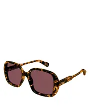 Chloe Gayia Limited Edition Squared Sunglasses, 55mm
